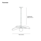 Two-tone Wavy Lampshade Modern Pendant Light - Clowas